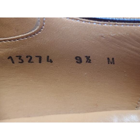 Magnanni Men’s Monk Strap 9.5M Tan Brown Burnished Leather Dress Shoes